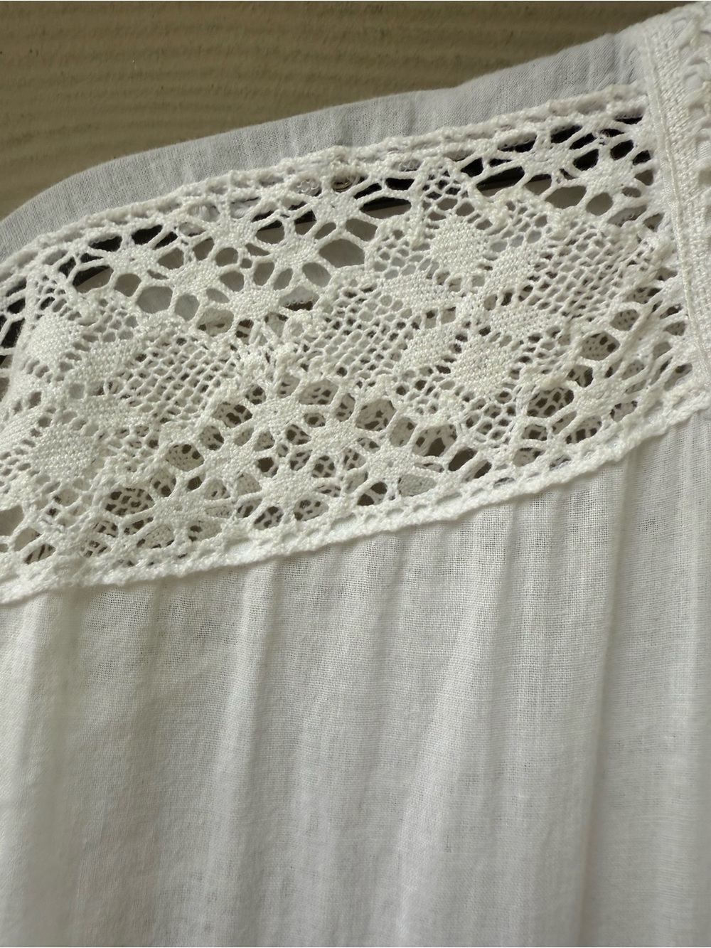 LoveShackFancy Edie Voile Lace Trim Button Front Maxi Dress - Picture 10 of 16
